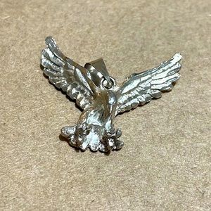 Sterling silver chain with eagle pendant